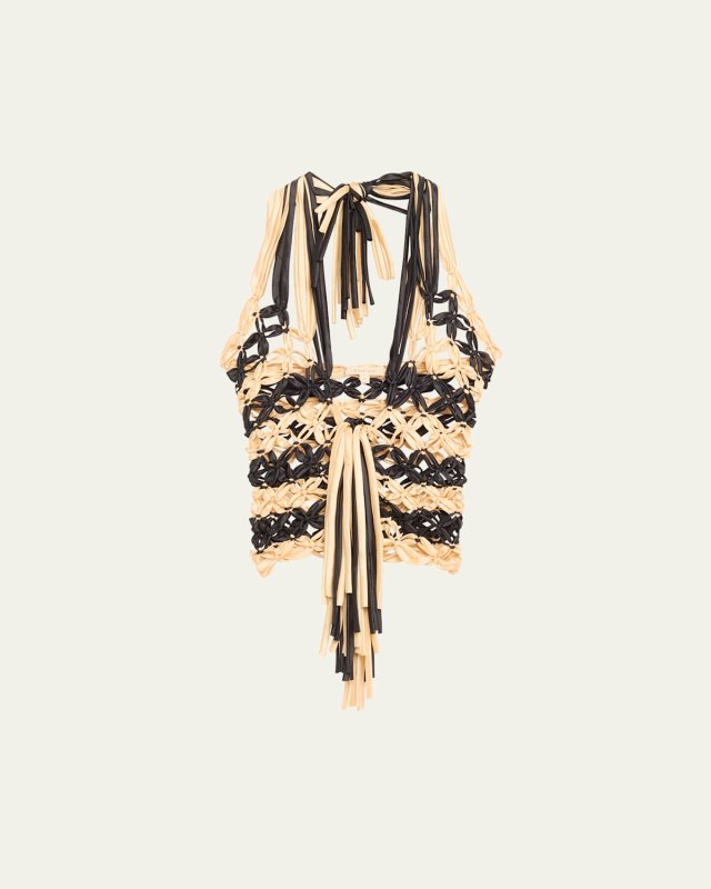 Lacovia Macrame Halter Top